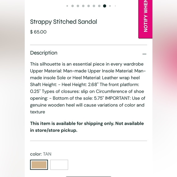 Chunky heel sandal - Picture 7 of 7